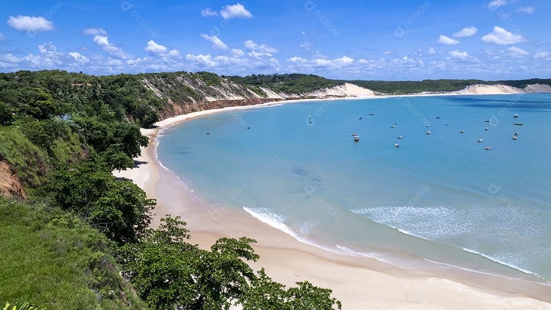 Bela paisagem da praia Bahia Formosa