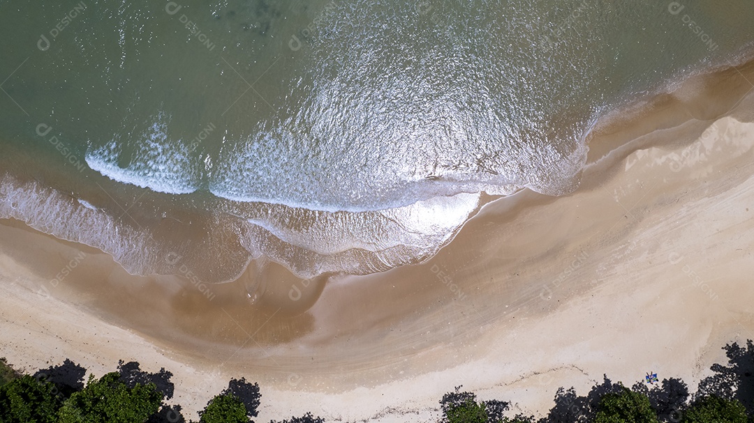 Vista aérea da bela praia da Bahia Formosa