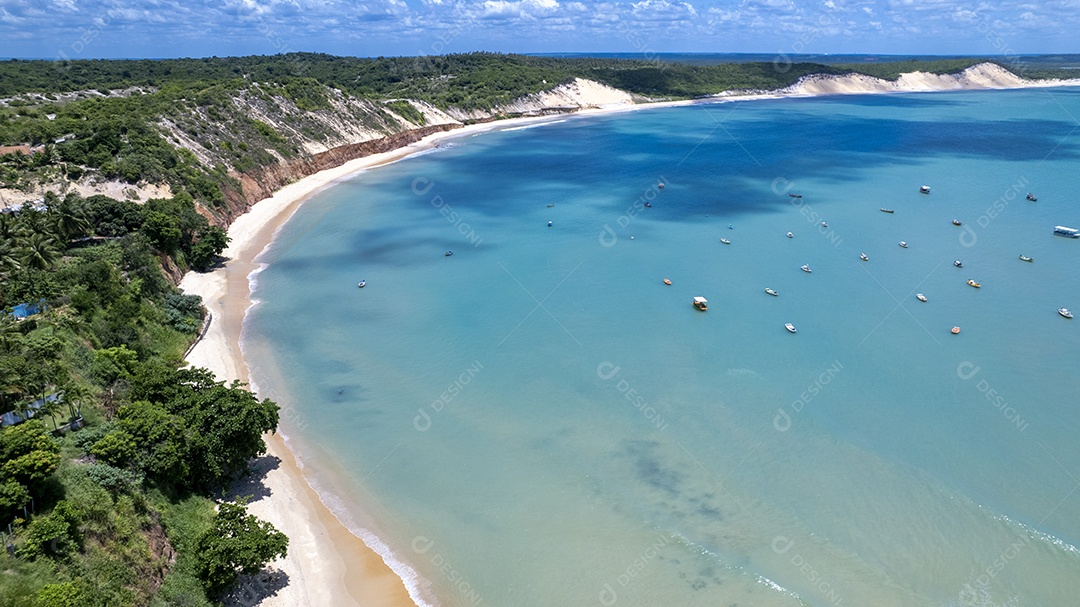 Vista maravilhosa da praia Bahia Formosa