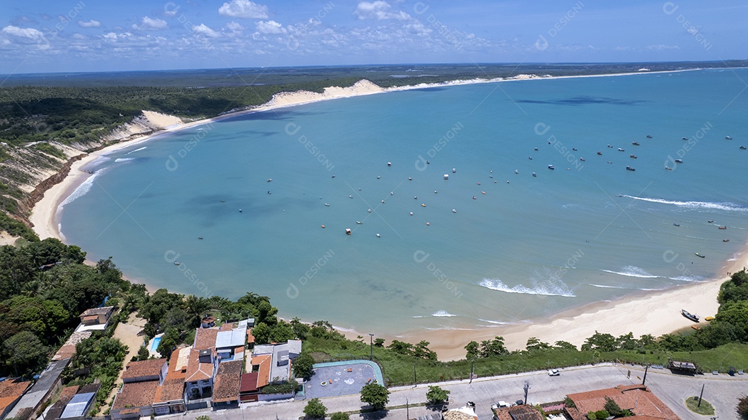 Linda vista para praia Bahia Formosa