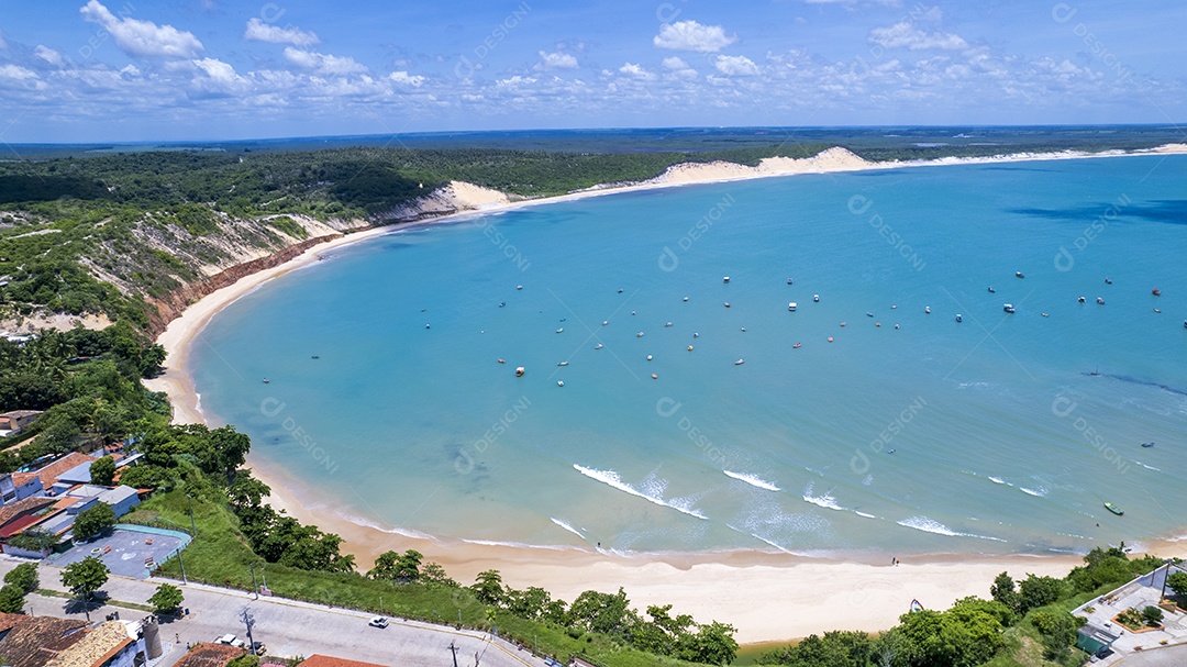 Vista linda da praia de Bahia Formosa rio grande do norte