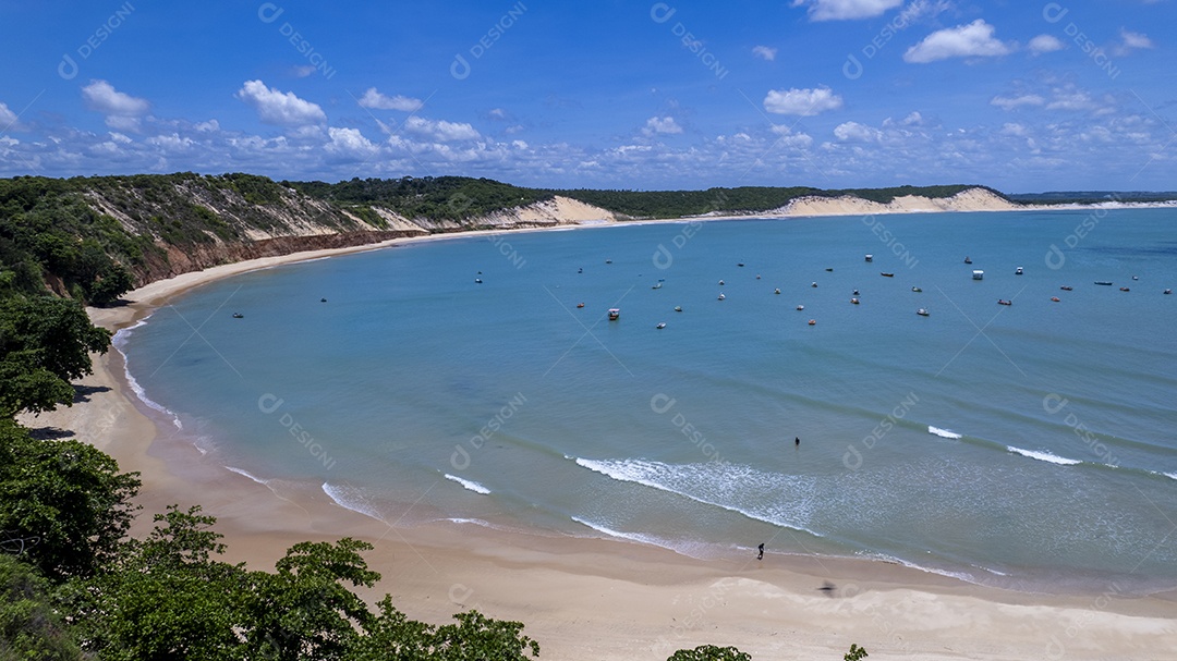 Vista da praia da Bahia Formosa Rio Grande do Norte