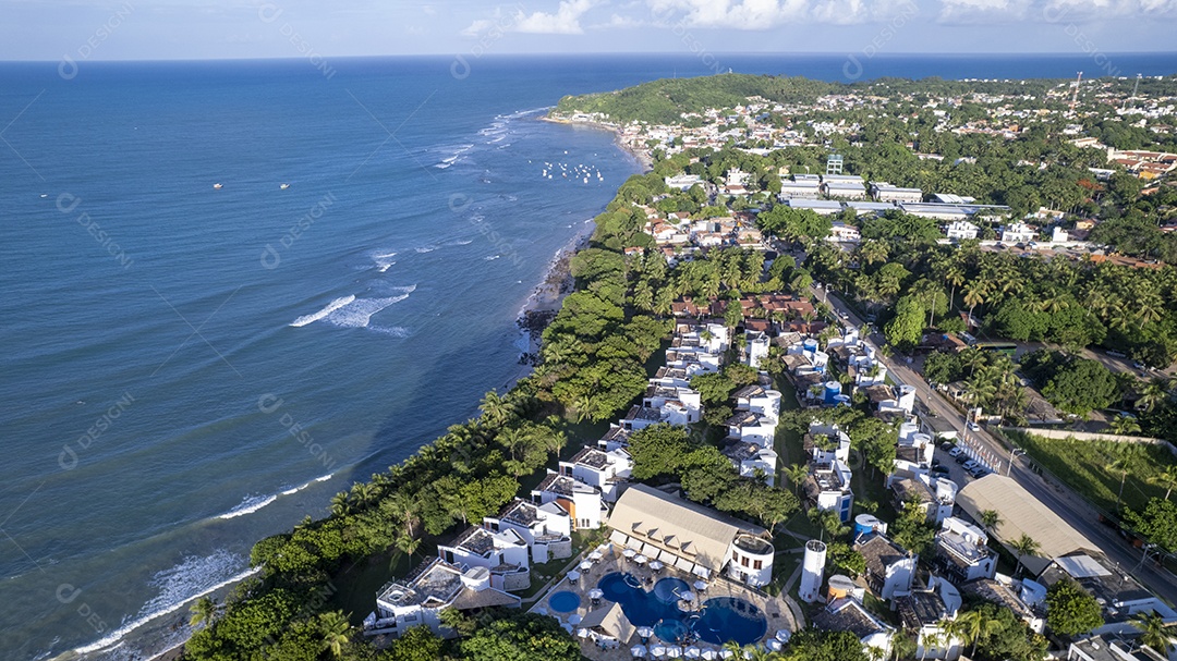 Vista aérea da praia de Pipa em Tibau do Sul Rio Grande do Norte