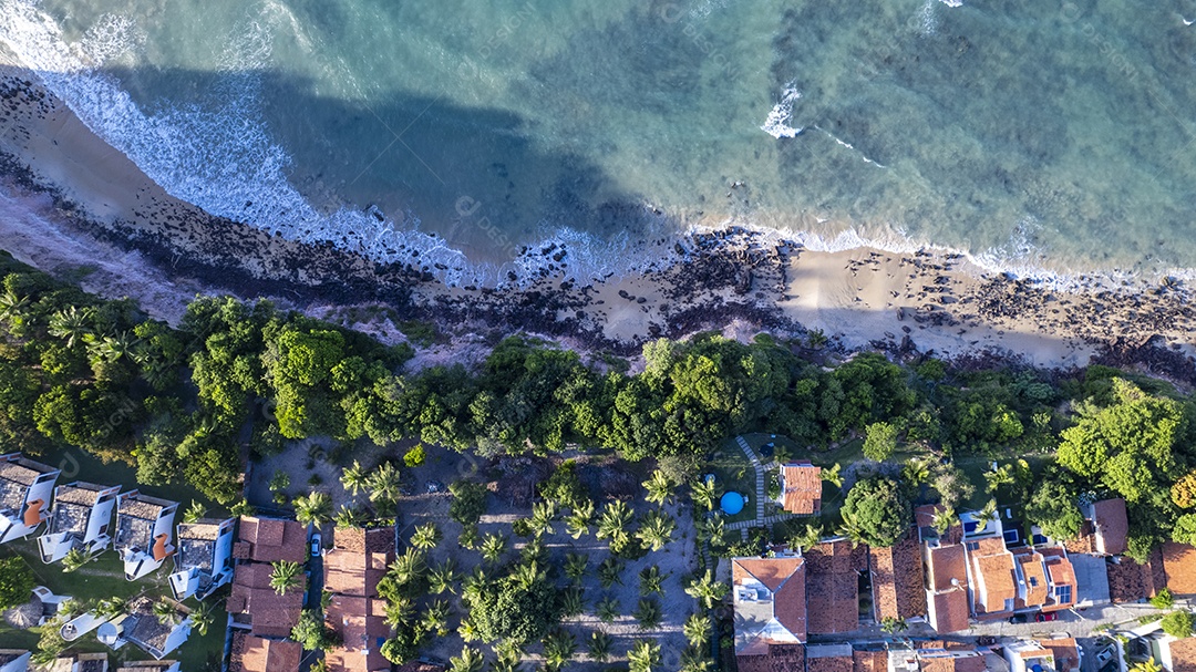 Praia linda de águas cristalinas Pipa Natal Brasil