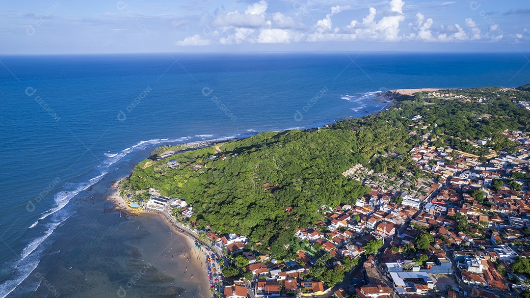Cidade beira mar e praia de Pipa
