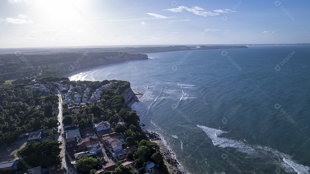 Vista aérea da praia de Pipa em Tibau do Sul Rio Grande do Norte