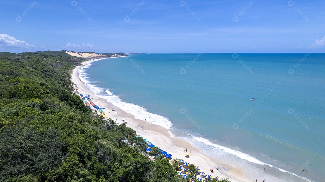 Linda vista da Praia de Madeiro em Pipa