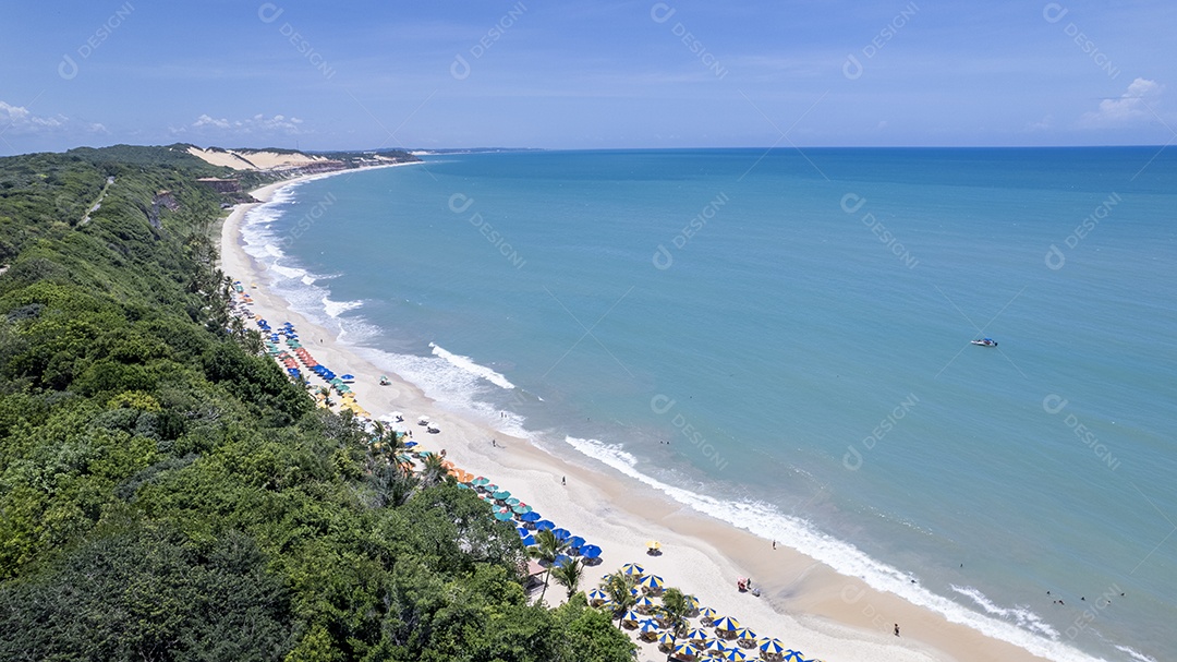 Vista da praia do Madeiro em Pipa