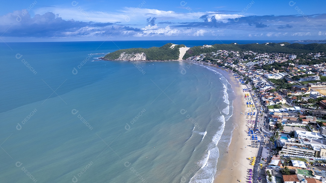 Vista para o morro do careca e praia linda Ponta negra