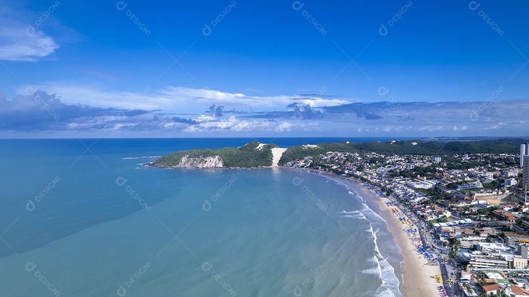 Cidade beira mar na Praia ponta negra