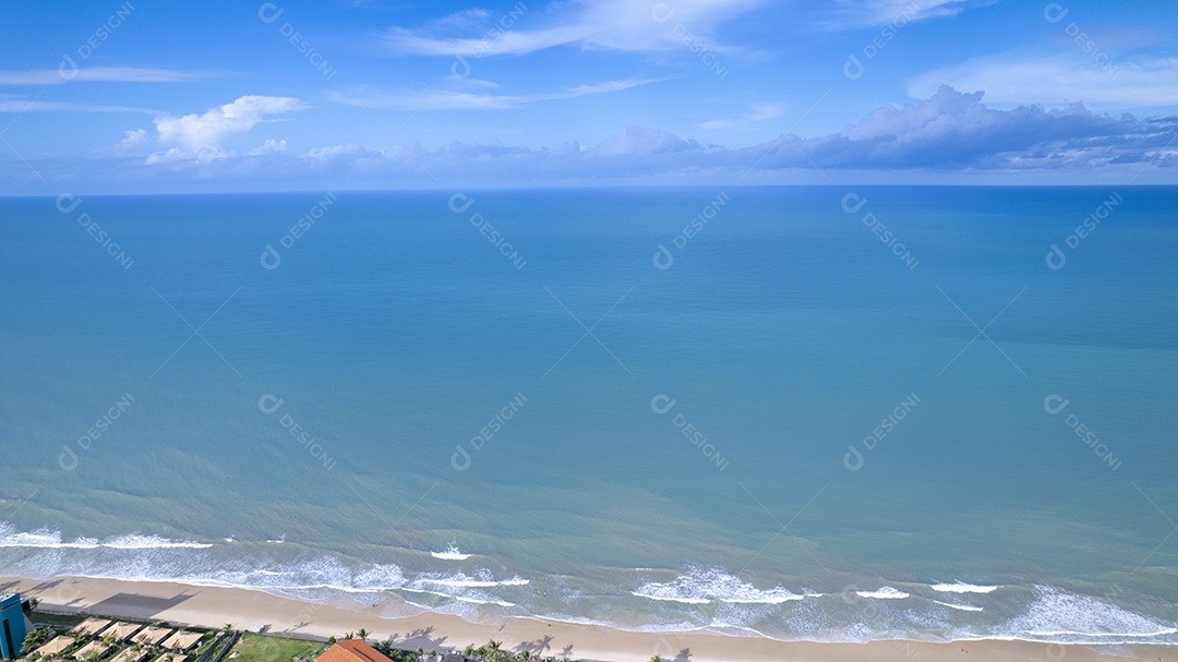 Bela vista da praia de Ponta Negra