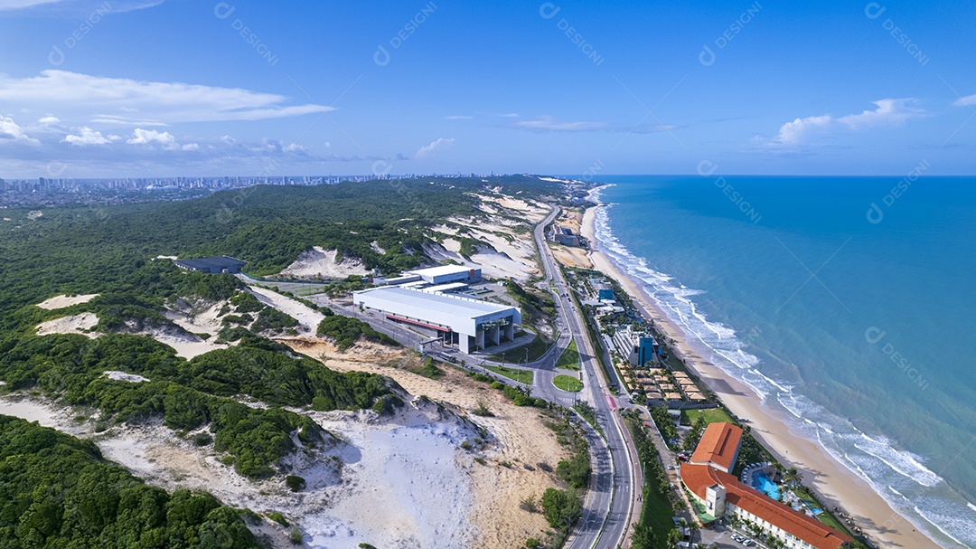 Vias e ruas beira mar Ponta Negra