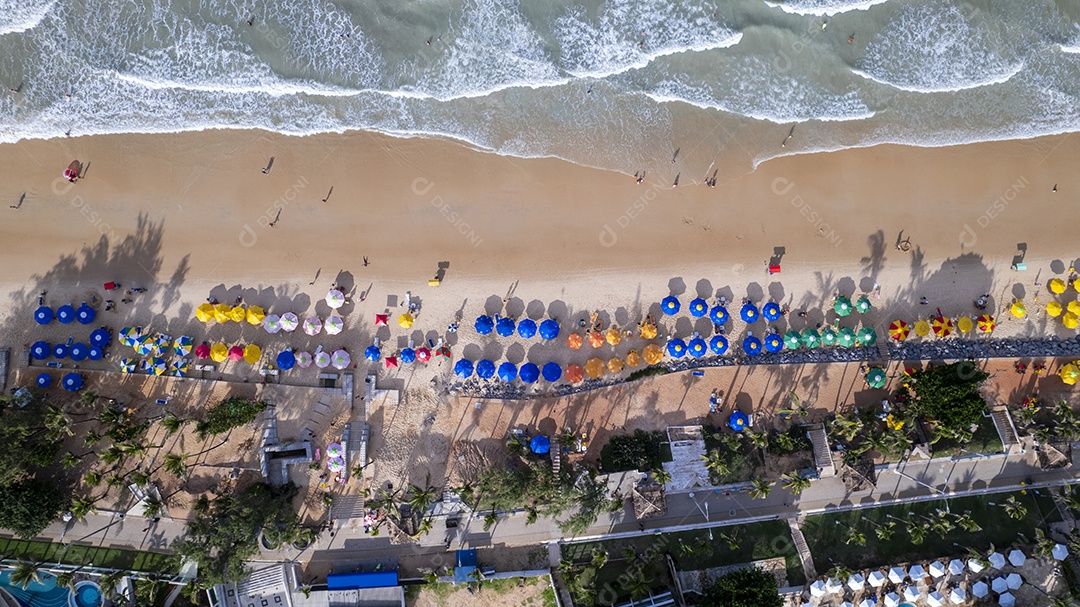 Vista aérea da praia do Morro do Careca em Natal