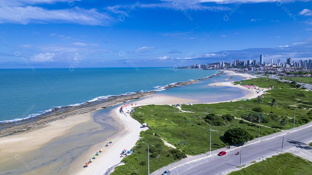 Visão aérea de Praia em Natal
