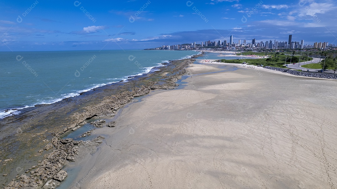Bela vista para a Praia de Natal no Rio Grande do Norte