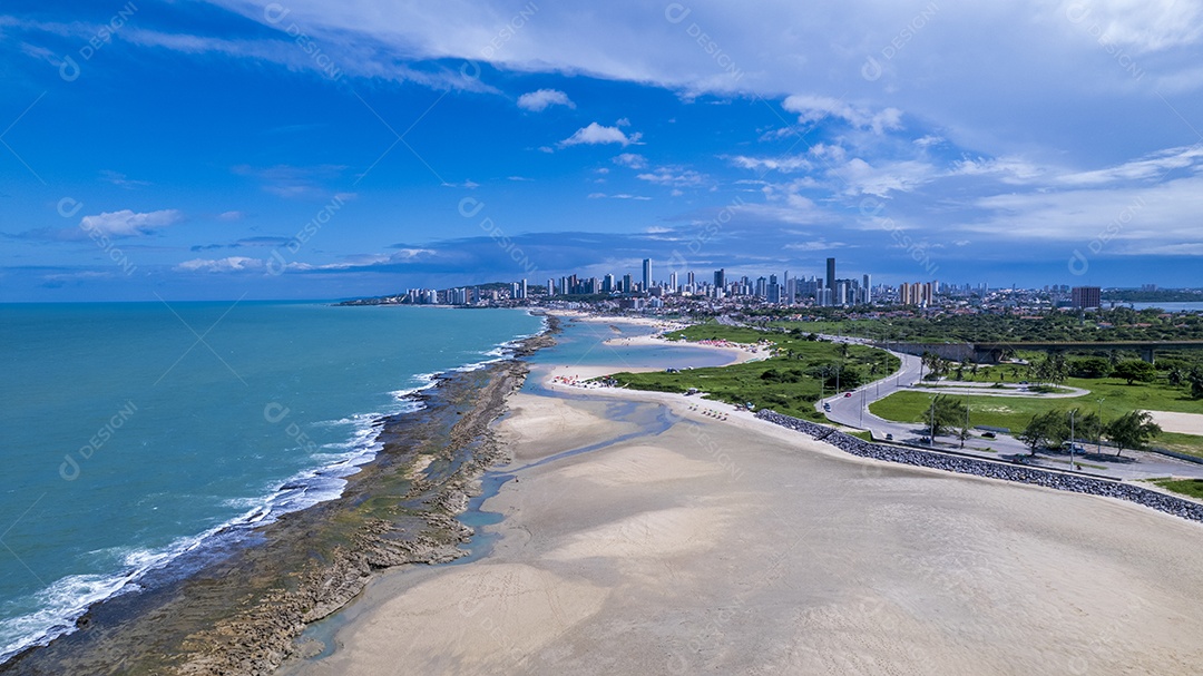 Vista da praia de Natal