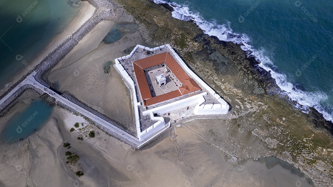 Vista aérea do forte dos Reis dos Magos em Natal Rio Grande do Norte