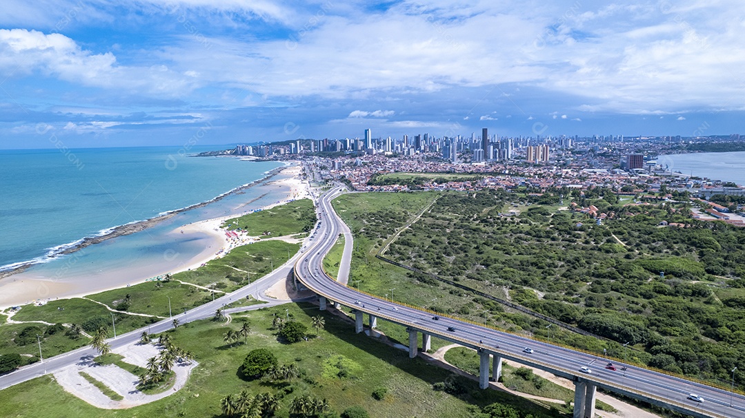 Paisagem linda da Ponte Newton Navarro