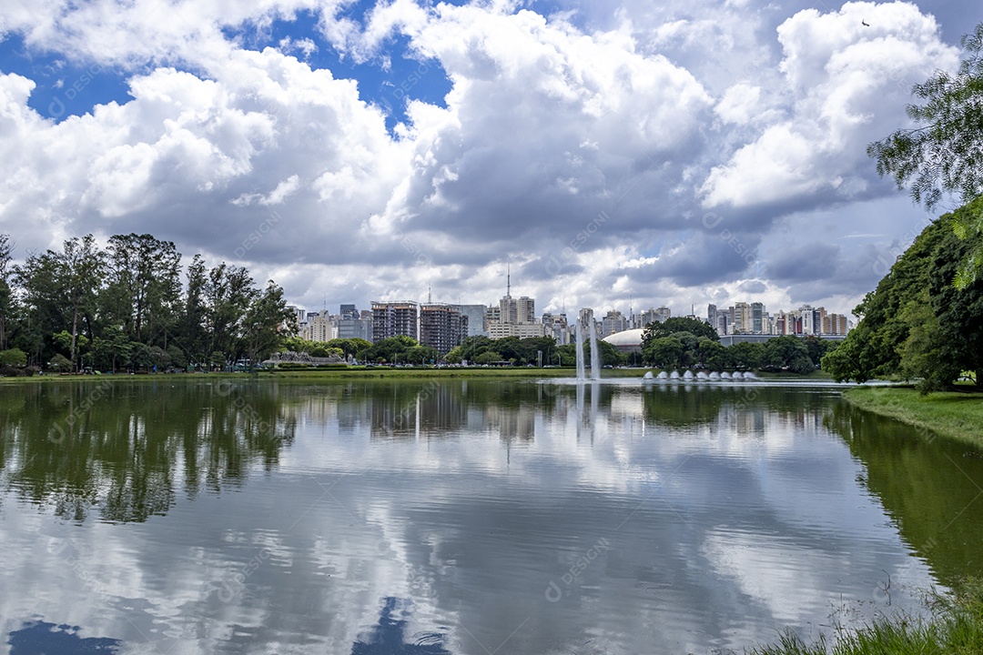 Vista do lago de Ibirapuera