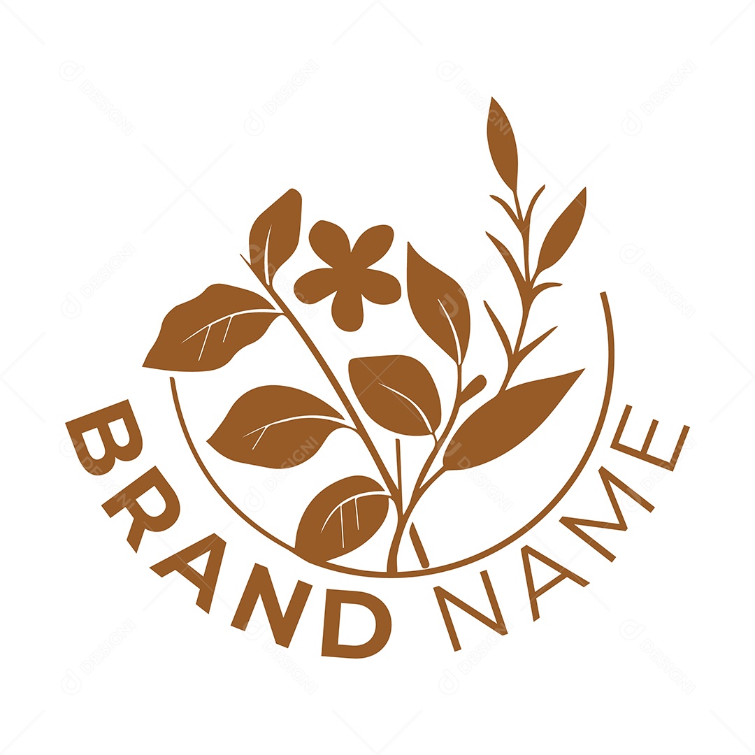 Modelo de Logo Botânico Vetor EPS Editável