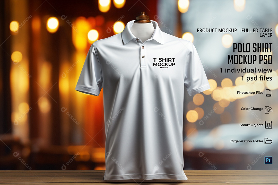 Camisa Polo Branca Markup PSD