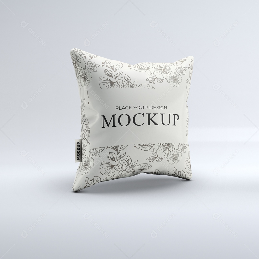 Almofada Florada Mockup PSD
