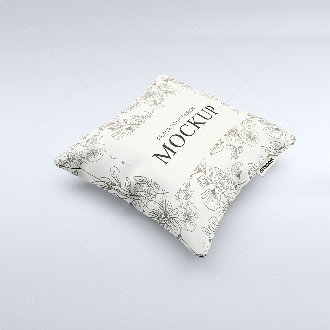 Almofada Florada Mockup PSD