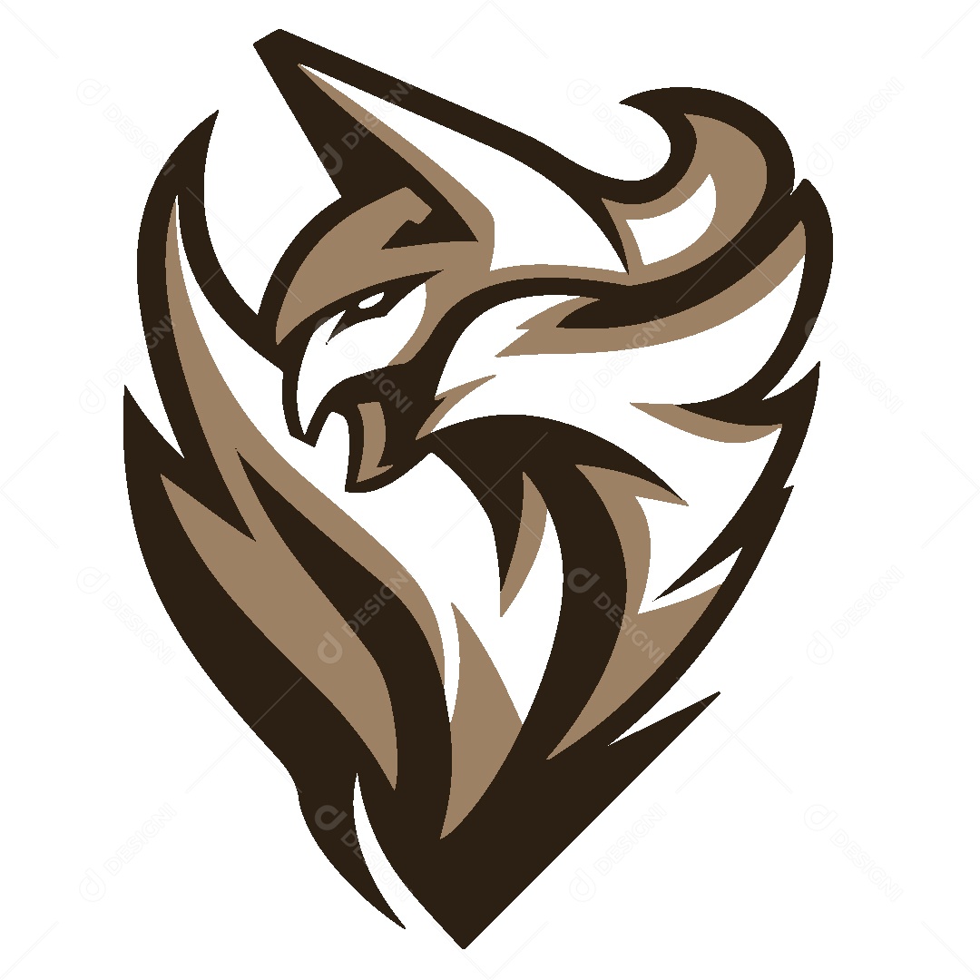 Modelo de Logo de Mascote Ilustração Vetor EPS