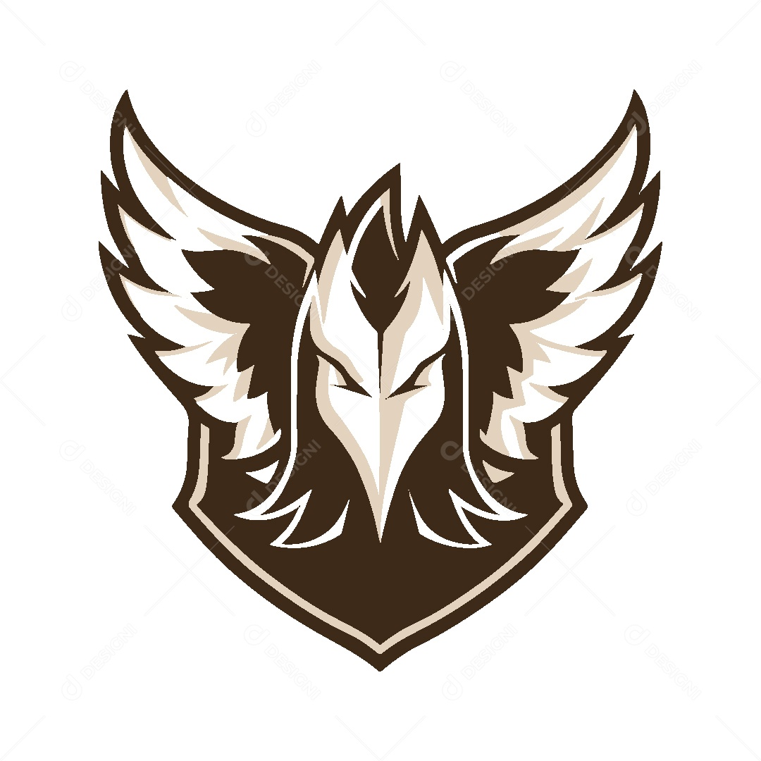 Modelo de Logo de Mascote Ilustração Vetor EPS