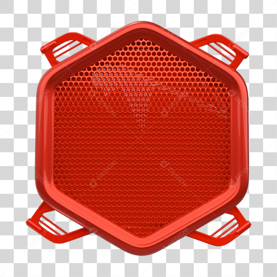 Elemento 3D Placa de Metal PNG Transparente