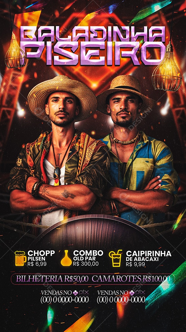 Story Flyer Baladinha Piseiro Social Media PSD Editável