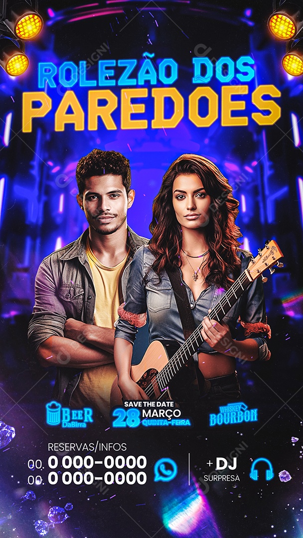 Story Flyer Rolezão dos Paredões Social Media PSD Editável