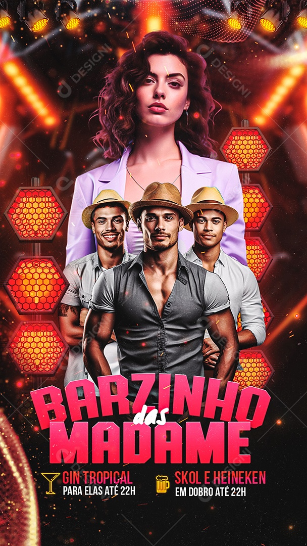 Story Flyer Barzinho das Madame Social Media PSD Editável