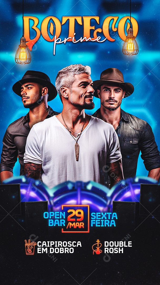 Story Flyer Boteco Prime Social Media PSD Editável