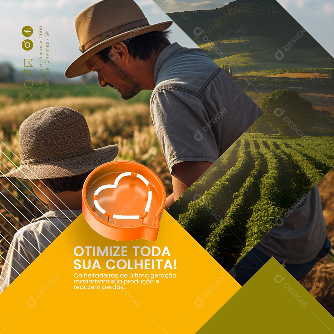 Agro Otimize Toda sua Colheita Social Media PSD Editável