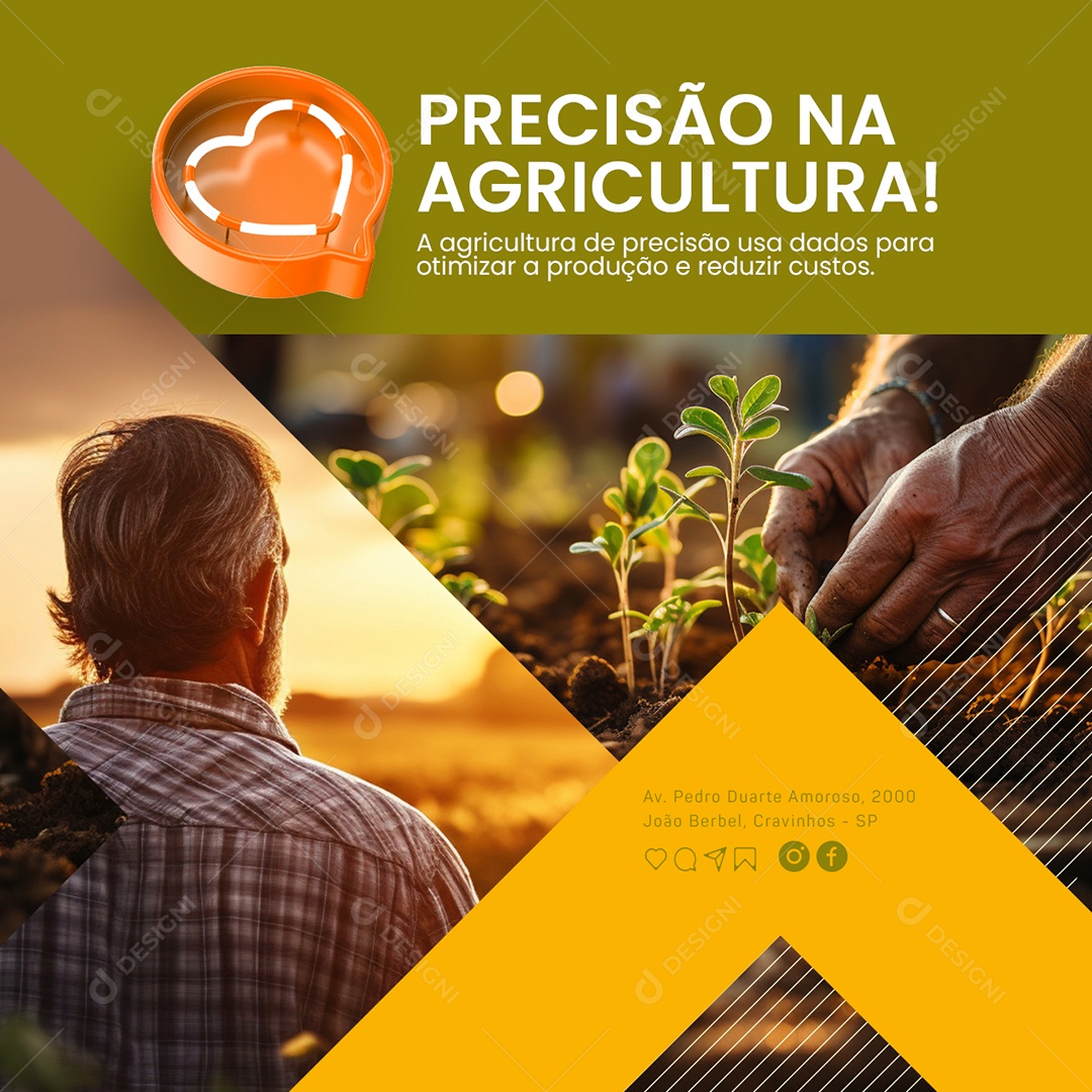 Agro Precision in Agriculture Social Media PSD Editable