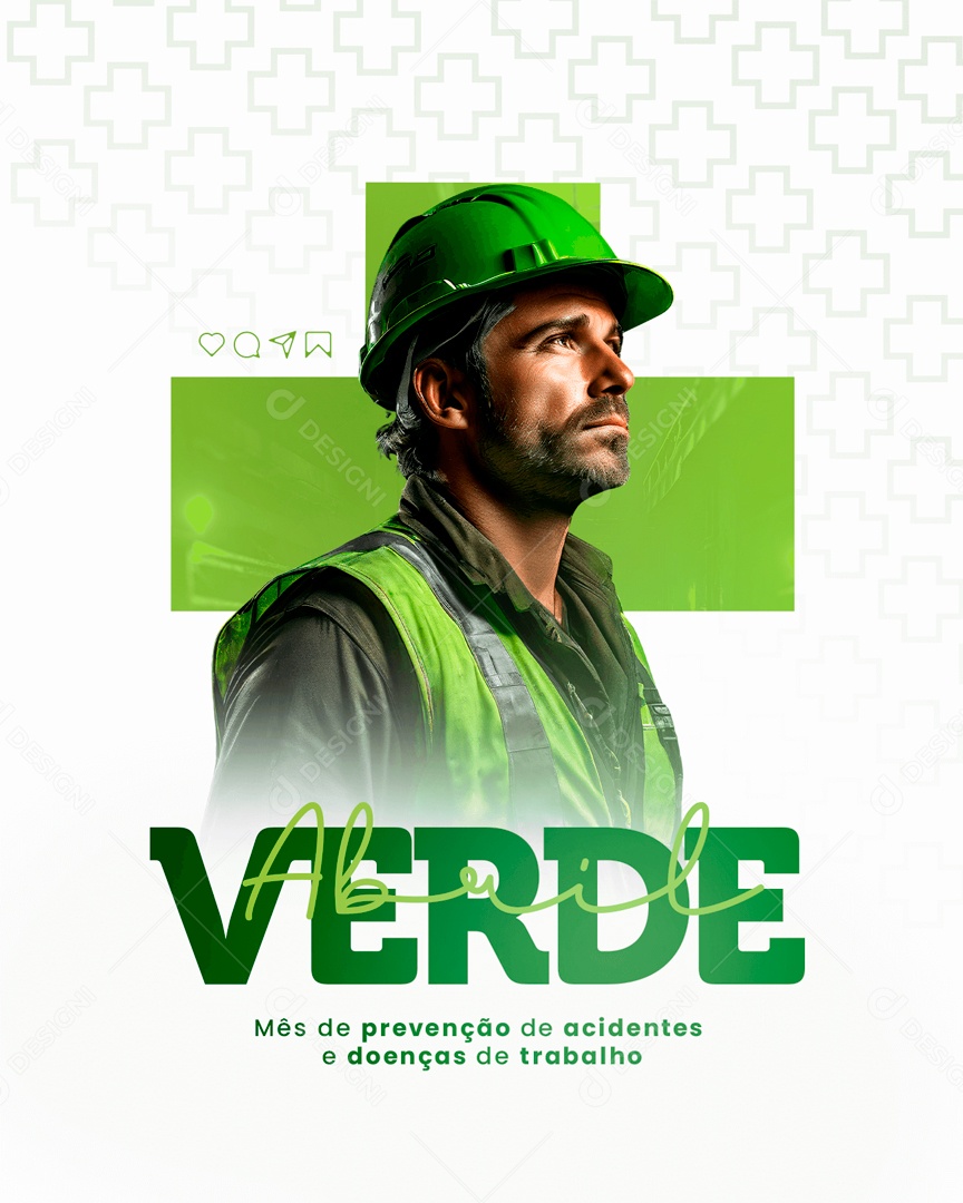 Abril Verde não Tarefa é tão Urgente que não Possa ser Feita Social Media PSD Editável