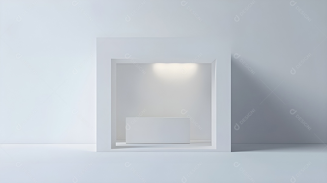 Moldura branca quadrada