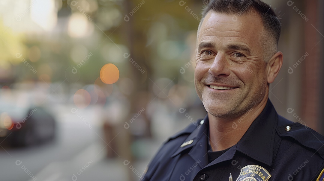 Homem policial fardado