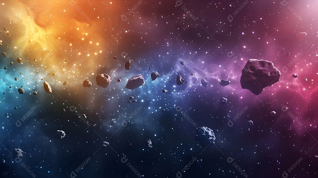 Via lactea com aurora boreal e cometas