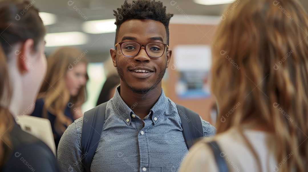 Reunião em conferencia de tecnologia cientifica pessoas debatendo