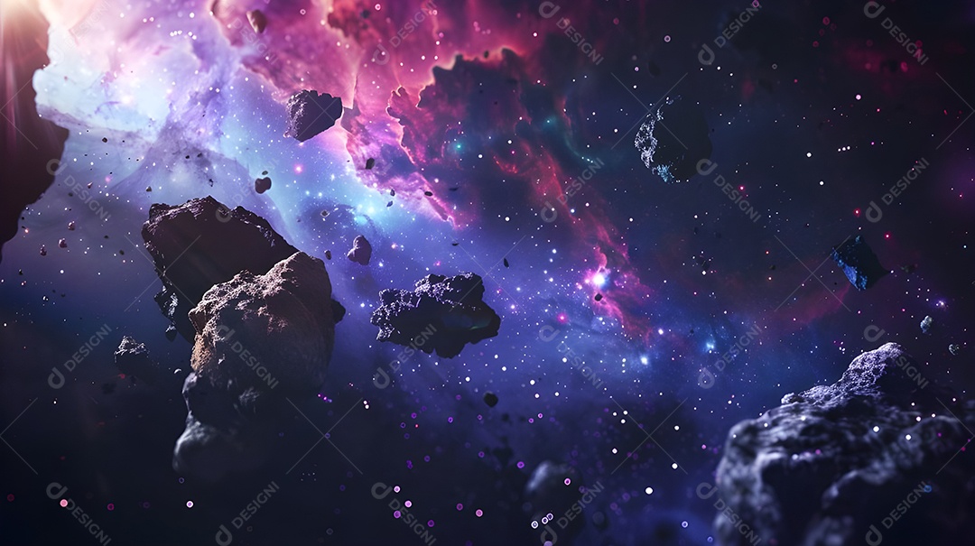 Cometas com aurora boreal linda imagem