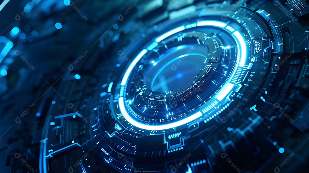 Fundo tecnologico de um circuito digital