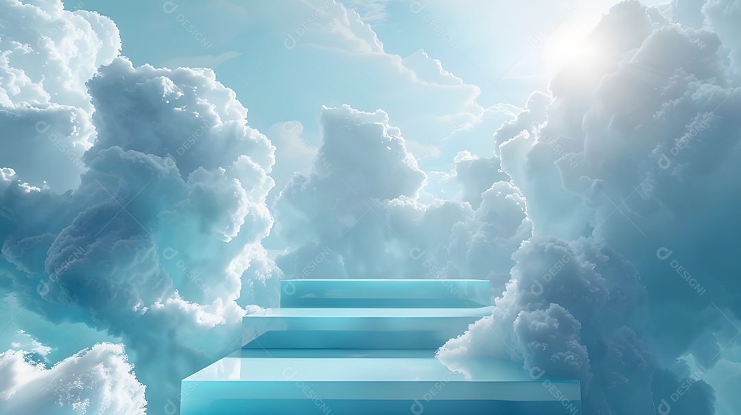 Escadas com direção ao céu