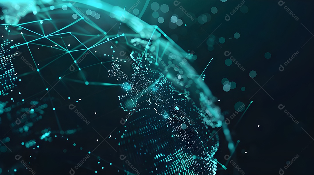 Globo com ligações tecnologicas