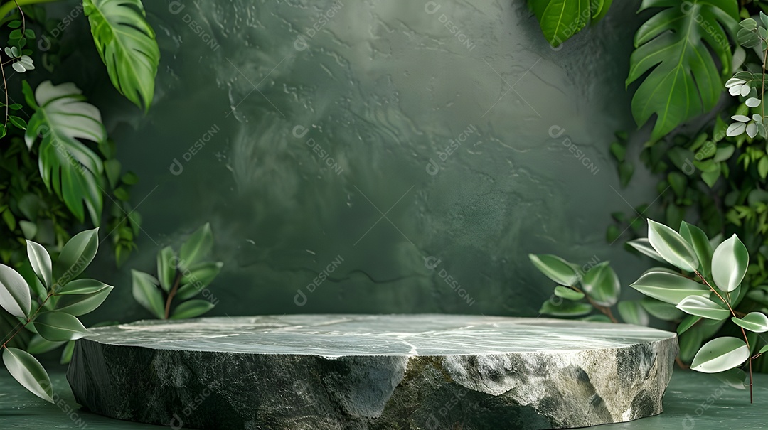 Plataforma plana com muitas plantas ao lado