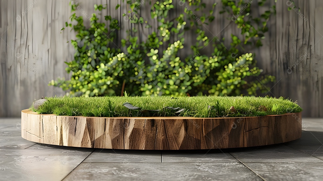 Jardim em circulo lindas plantinhas