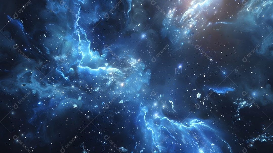 Textura de um céu noturno com aurora boreal