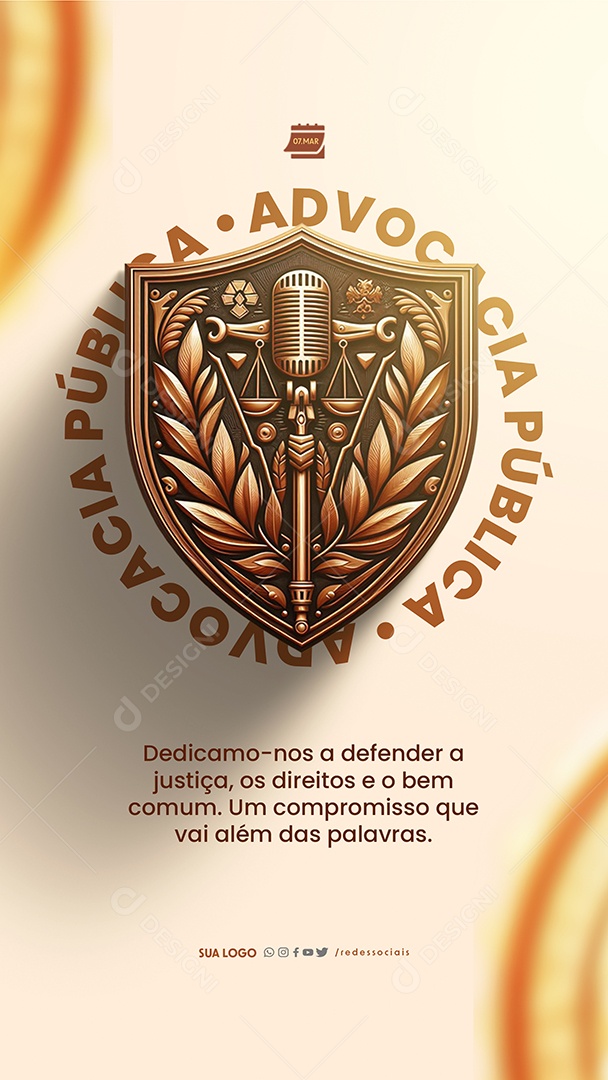 Story Dia da Advocacia Pública Compromisso Que Vai Além das Palavras Social Media PSD Editável