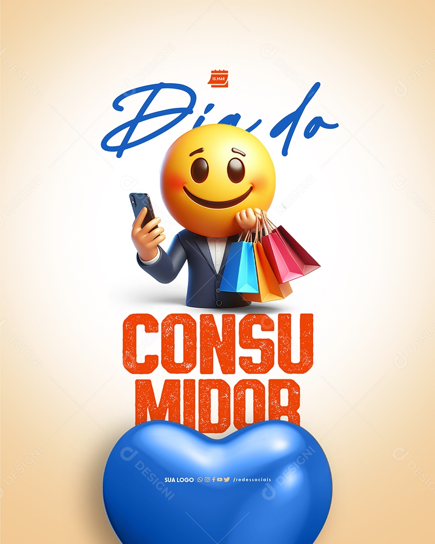 Dia do Consumidor Vamos às Compras Social Media PSD Editável